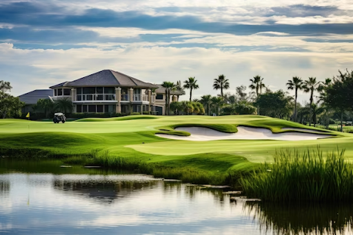 luxury golf view villas